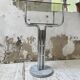80s glass and marble console