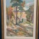 Large Original Swedish Oil on Canvas - “Forest” by Katharina Fontain - Signed - Vintage & Framed - 60 × 80 cm (23.6" × 31.5")