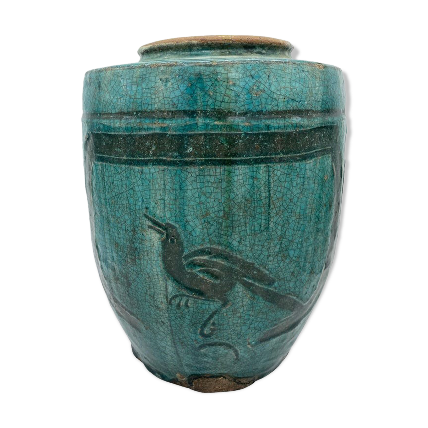 Blue jar martaban style 19th century