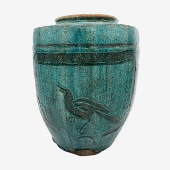 Blue jar martaban style 19th century