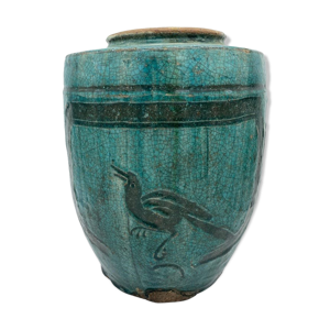 Jarre bleue style martaban 19ème