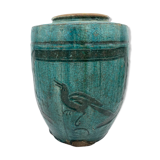 Blue jar martaban style 19th century
