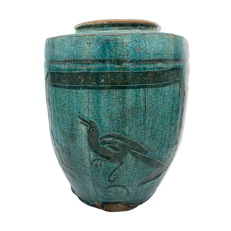 Blue jar martaban style 19th century