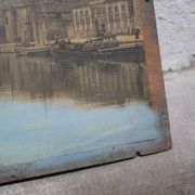 Old painting on print