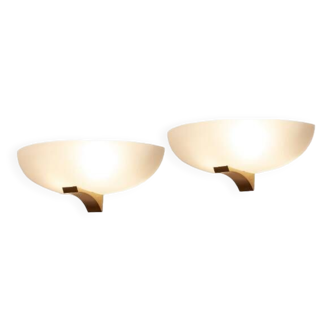 Pair of Jean Perzel wall lights model 1060