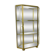 Miniature display case brass and glass, shelf