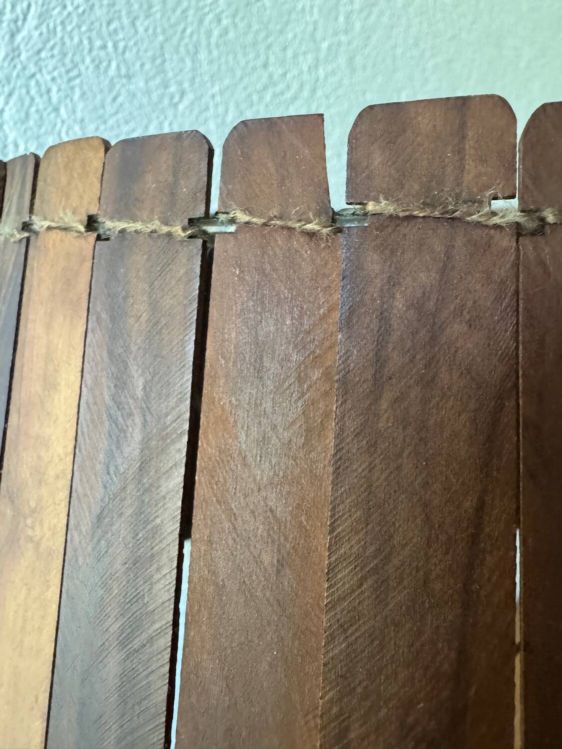 Large teak lamp from the 60s