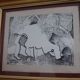 Tableau dessin " le taureau" Jules Mougin , le poète facteur
Abstrait art brut