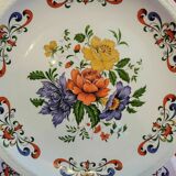Service 9 assiettes plates Moulin des Loups Orchies modèle Derby multicolores
