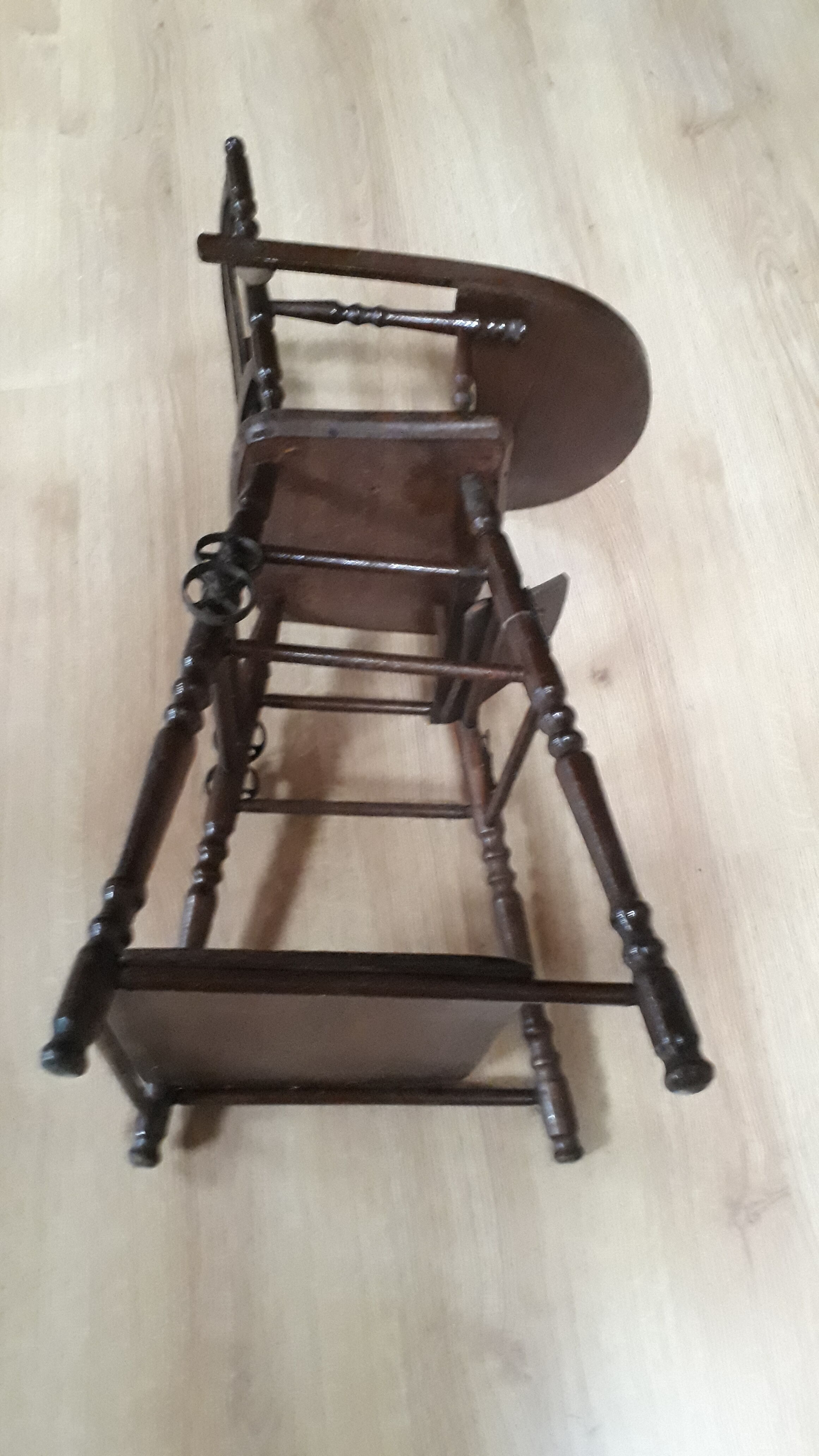 Old high chair toy for doll