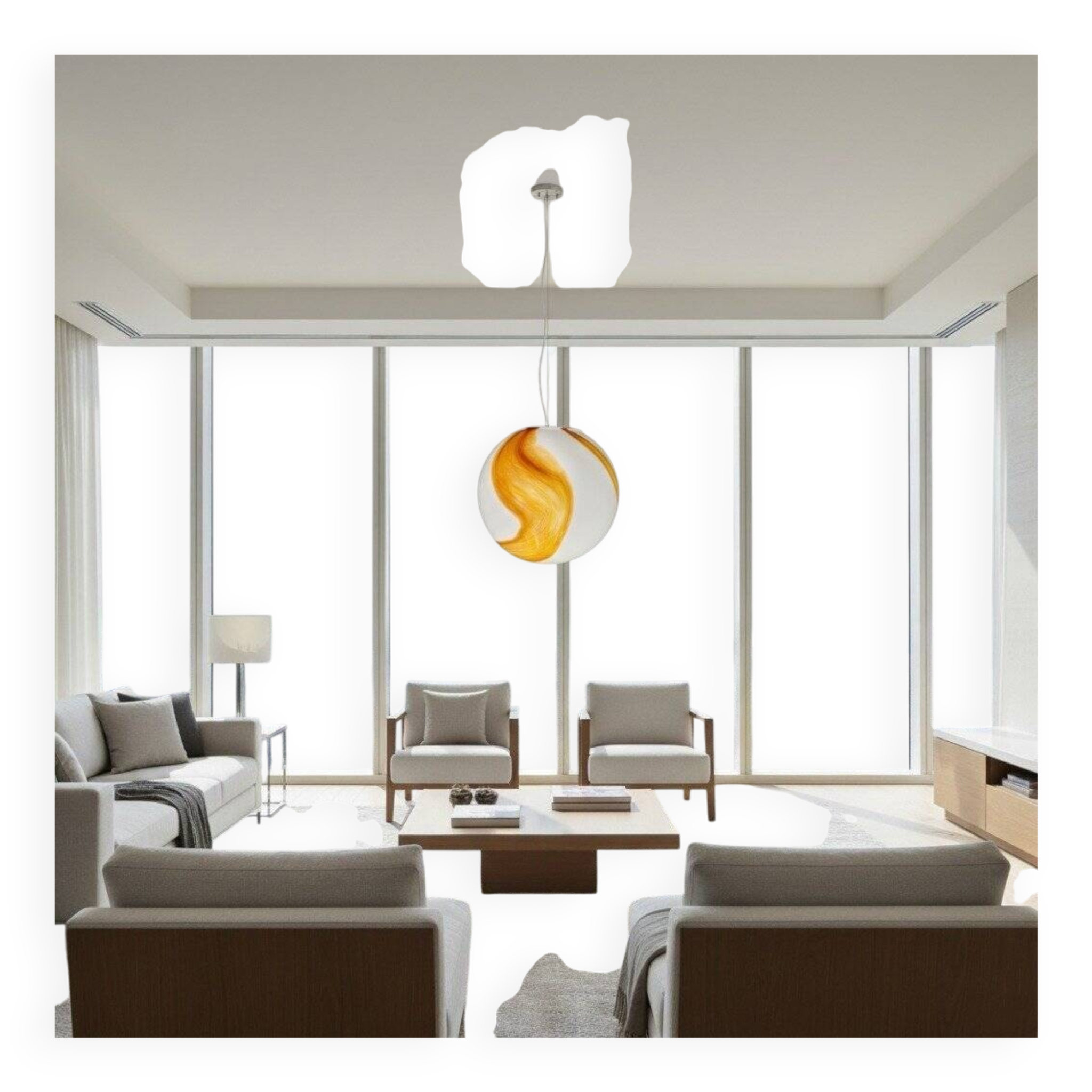Murano glass chandelier
