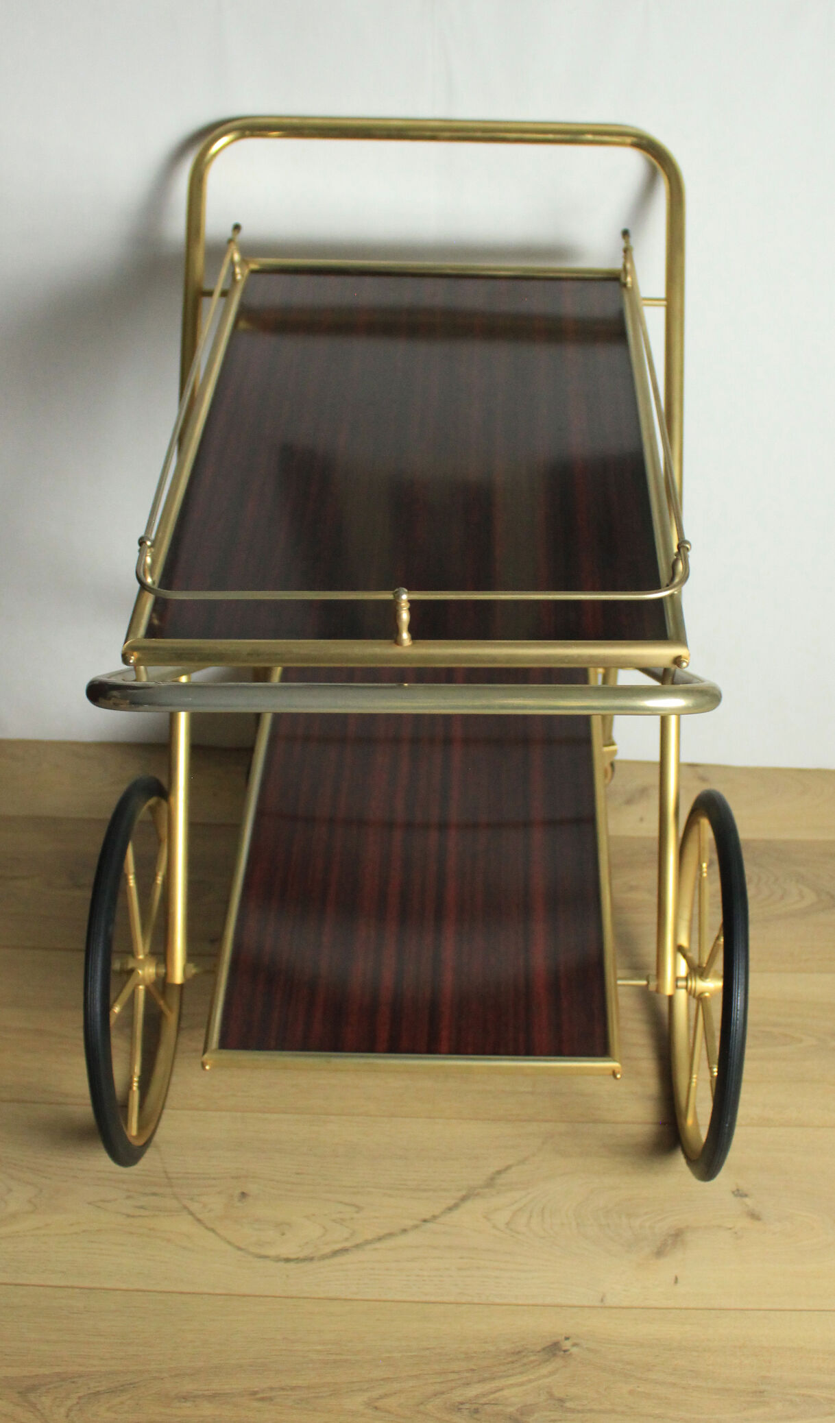 Foldable vintage bar trolley