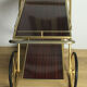 Foldable vintage bar trolley