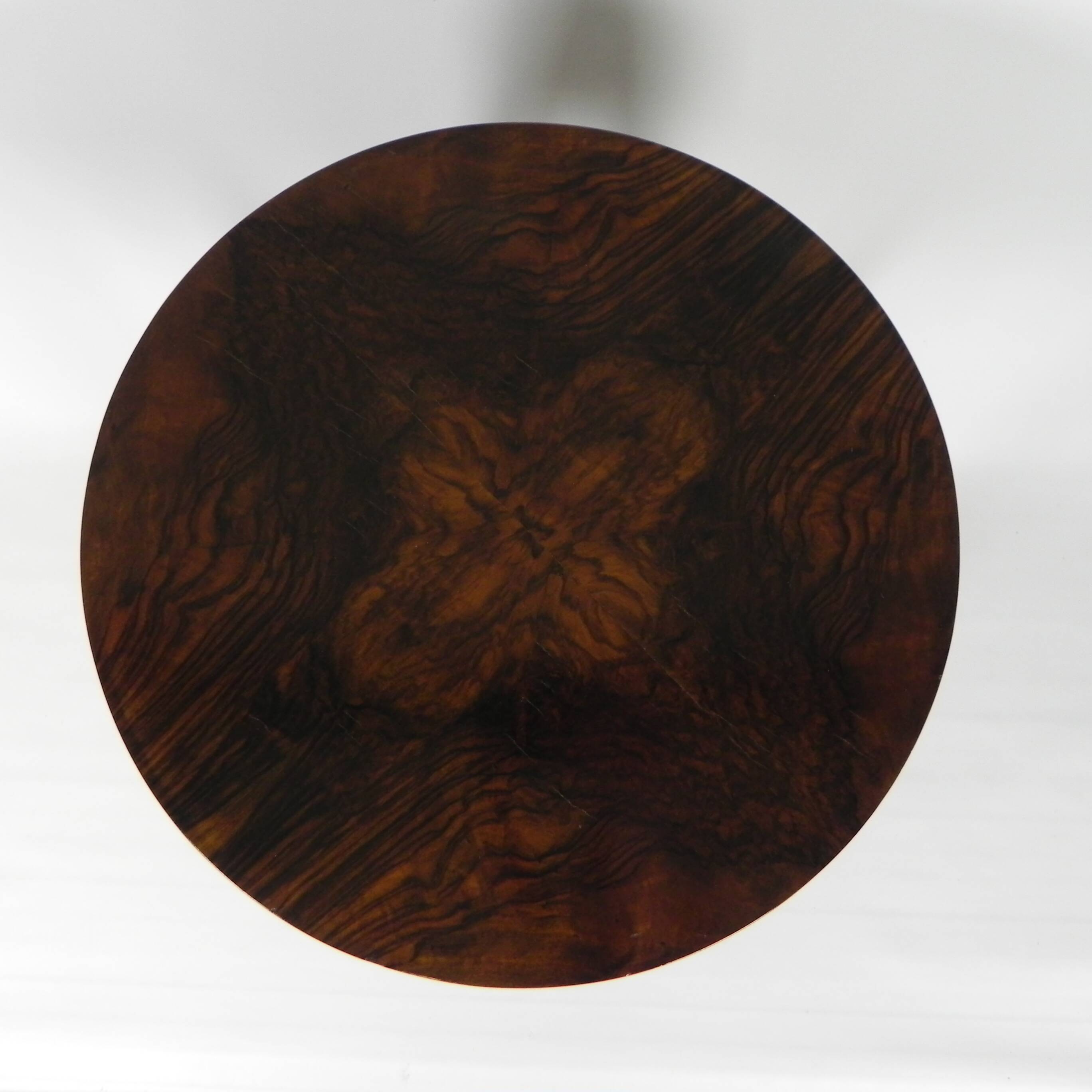 Art Deco walnut side table, 1930s