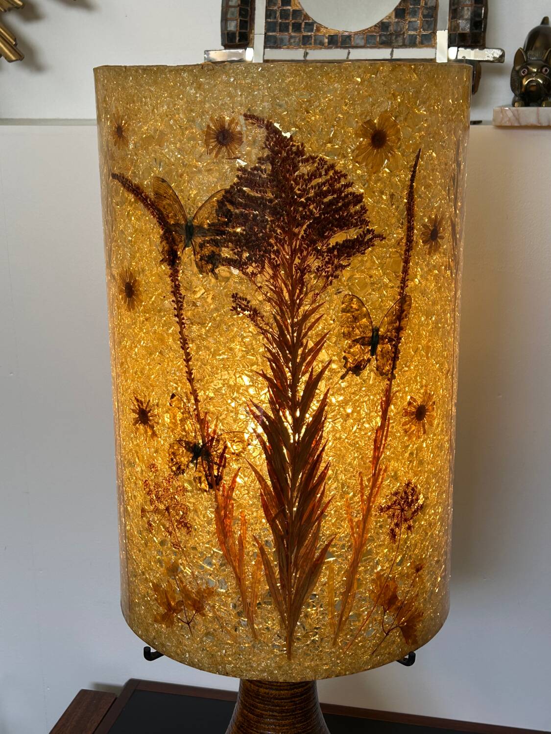 Large Accolay Ceramic and Resin Lamp
