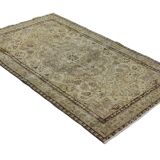Turkish Anatolian Handmade Vintage Rug 253 cm x 151 cm