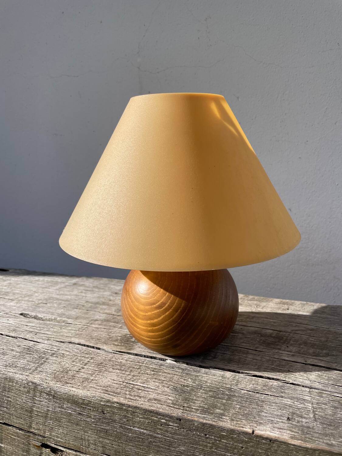 Wooden ball lamp 1980
