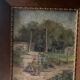 Oil on canvas signed old “Jardin”