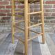 Wooden and straw stool