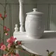 Old covered mustard pot Creil Montereau