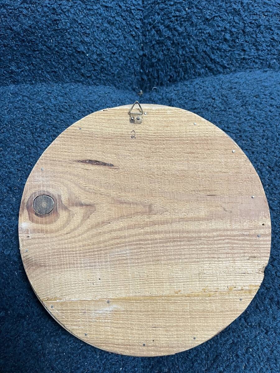 Paire de miroirs anciens 22,5cm de sorcière doré à la feuille d’or