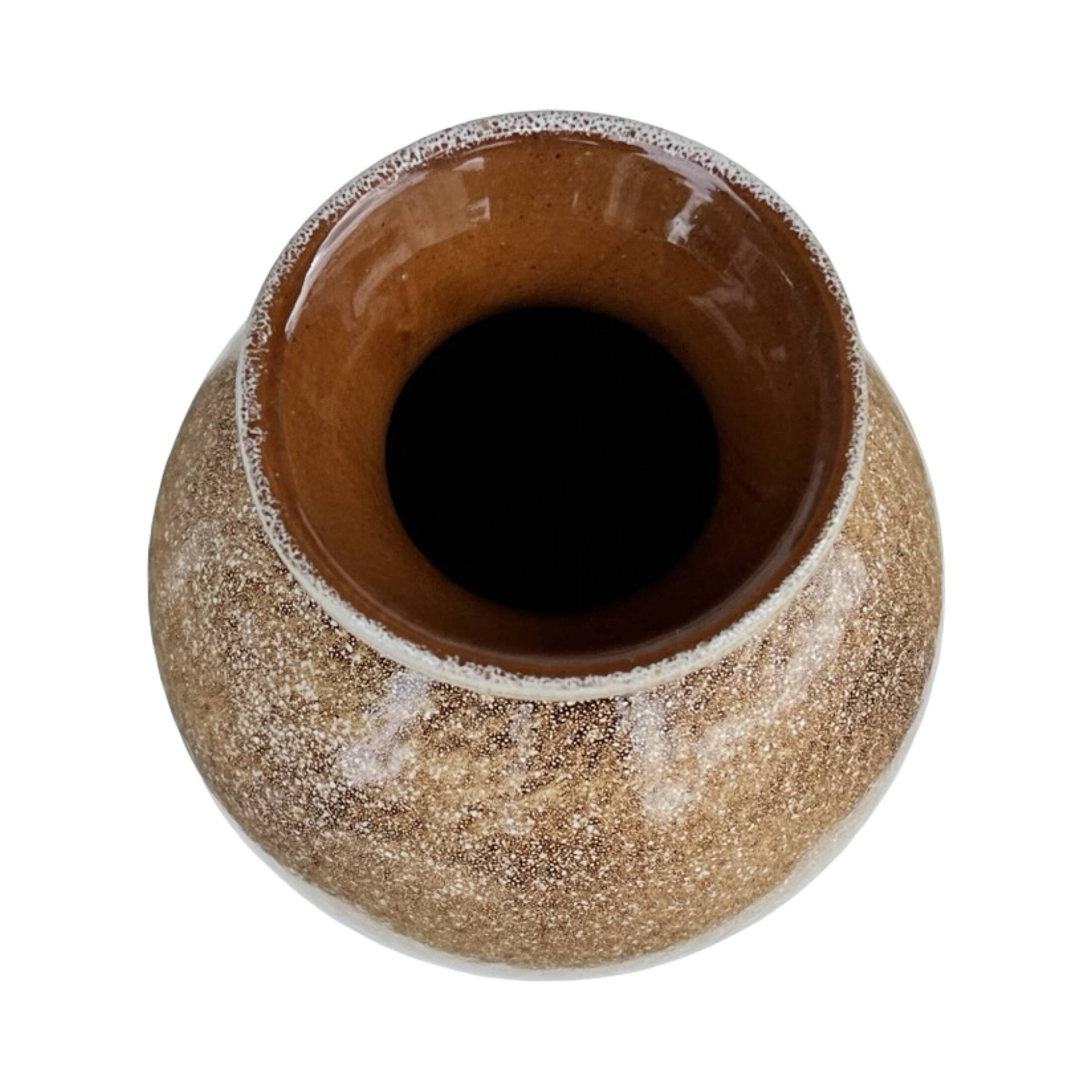 Vase vintage en céramique – émail réactif, Allemagne, années 1960/1970.