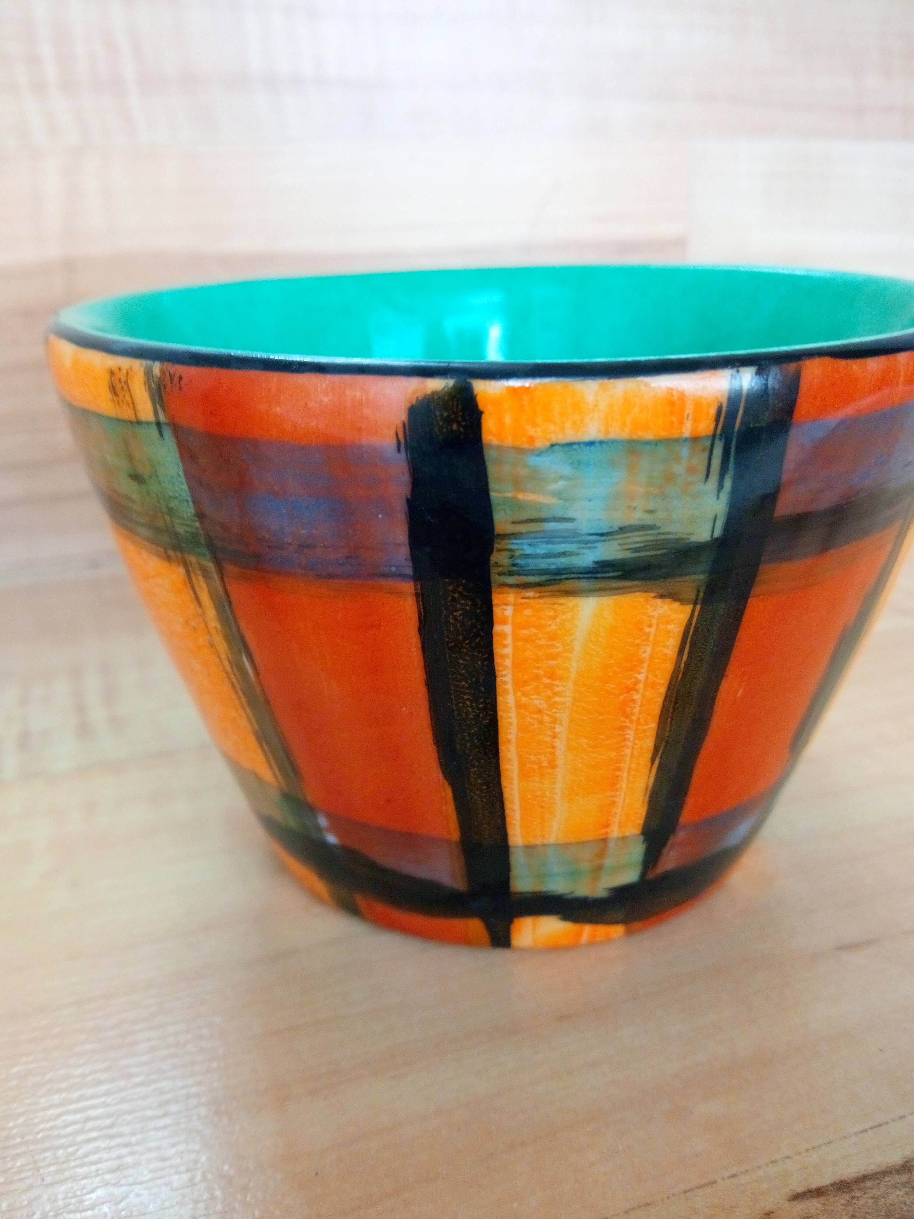 German ceramic pot cover Jäger