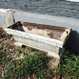 Antique Rectangular Metal Planter