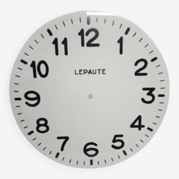 Grand Cadran horloge de gare Lepaute Design Année 70