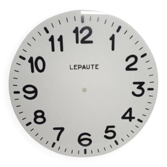 Grand Cadran horloge de gare Lepaute Design Année 70