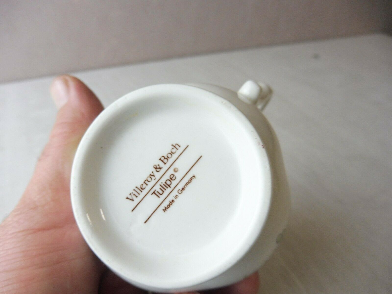 Old milk pot, tulip, ceramic, villeroy & boch