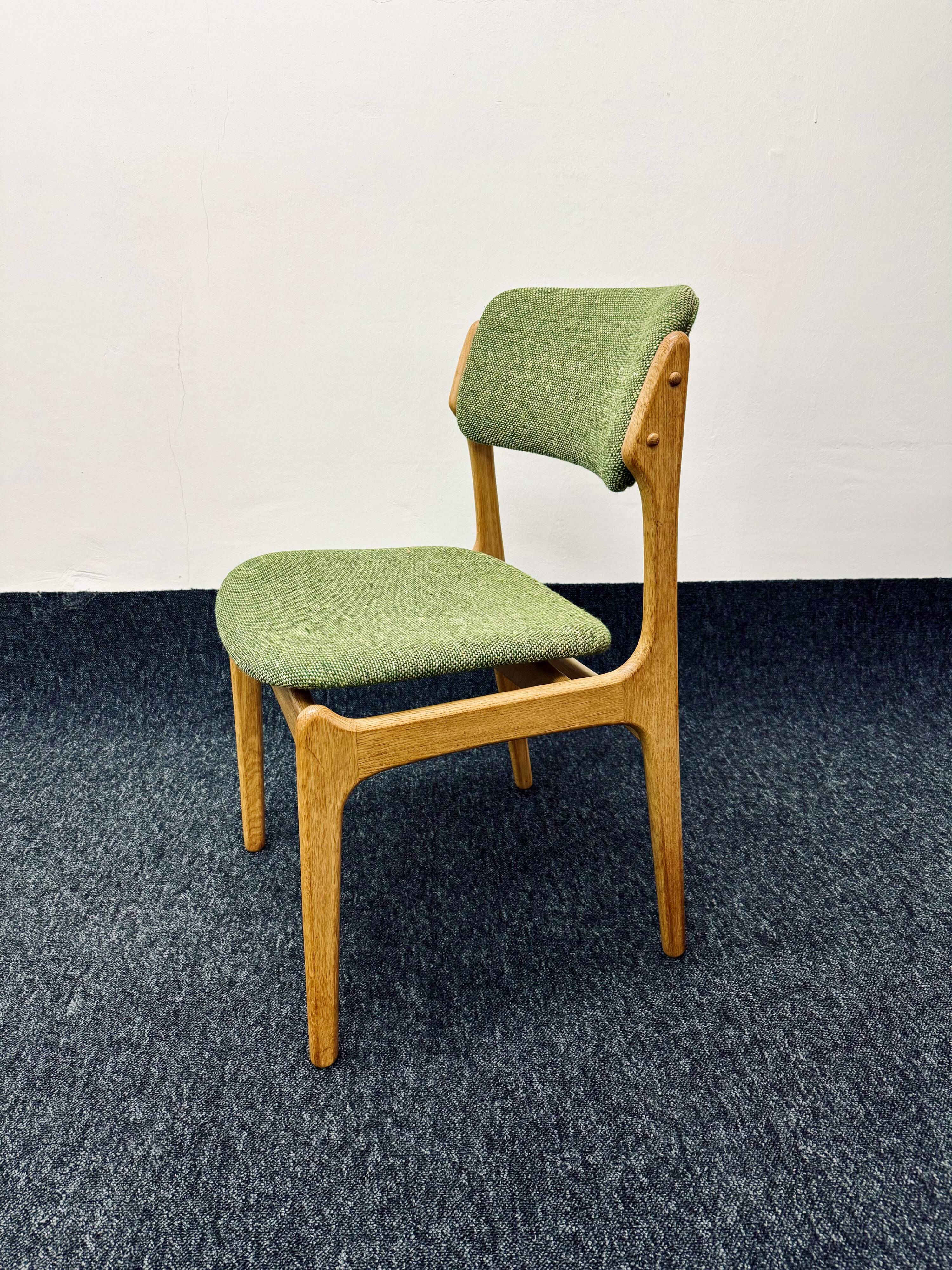 Set of 4 Danish Oak Dining Chairs by Erik Buch for O.D. Mobler