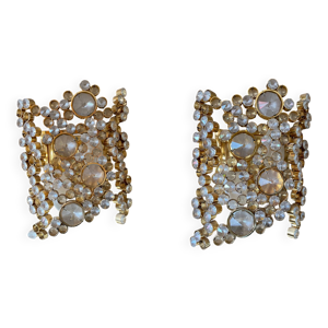 Lot de 2 appliques en - laiton