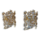 Set of 2 brass and crystal wall lights by Palwa
