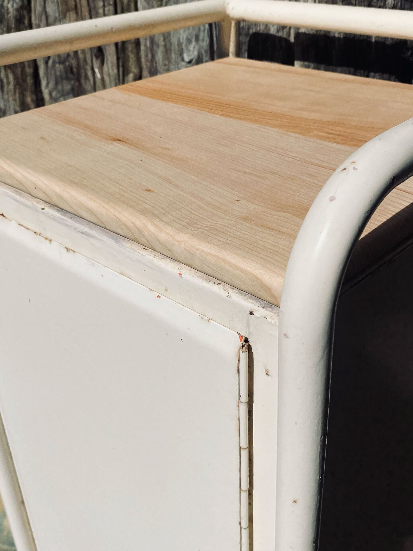 Small metal and wood furniture