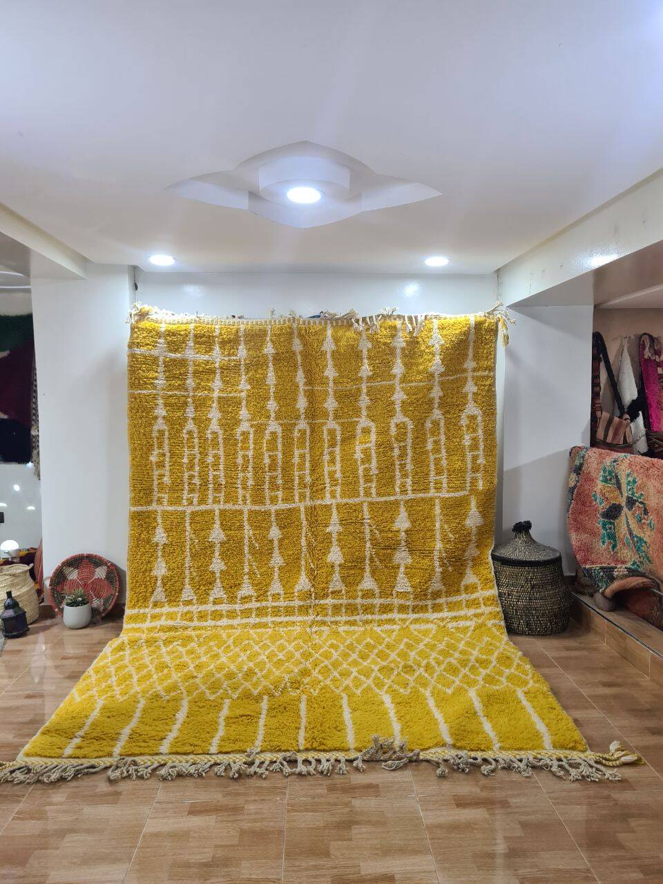 Handmade wool Berber rug 300X200 cm