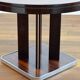 Round dining table with extension 1970s Italian design