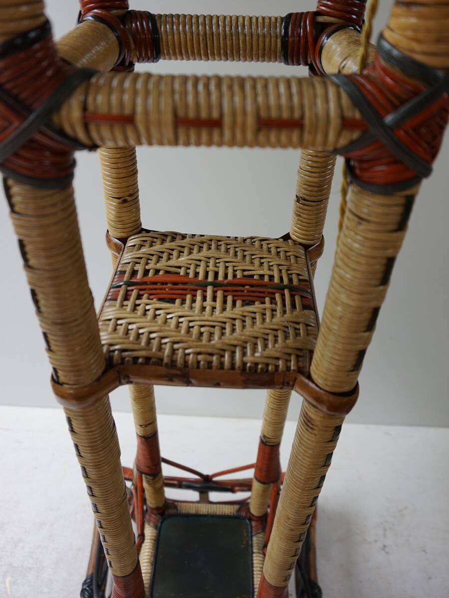 Rattan Wicker Floor lamp, around 1900