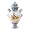 Vase ancien Turi D'Albissola des années 1980 peint à la main en céramique, de la manufacture Turi d'