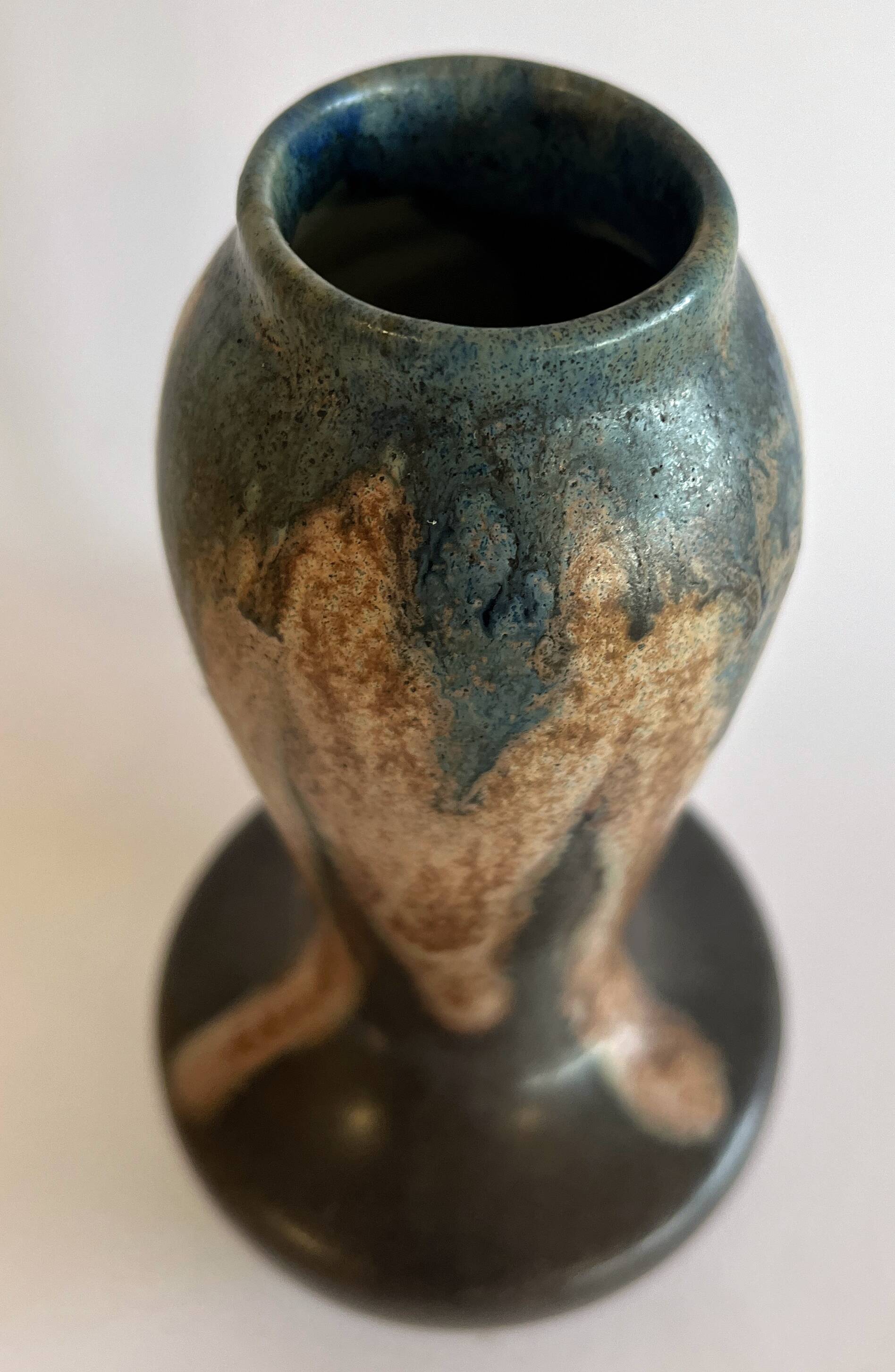 Puisaye ceramic vase signed Alfred Lebret (1871-1955) circa 1920