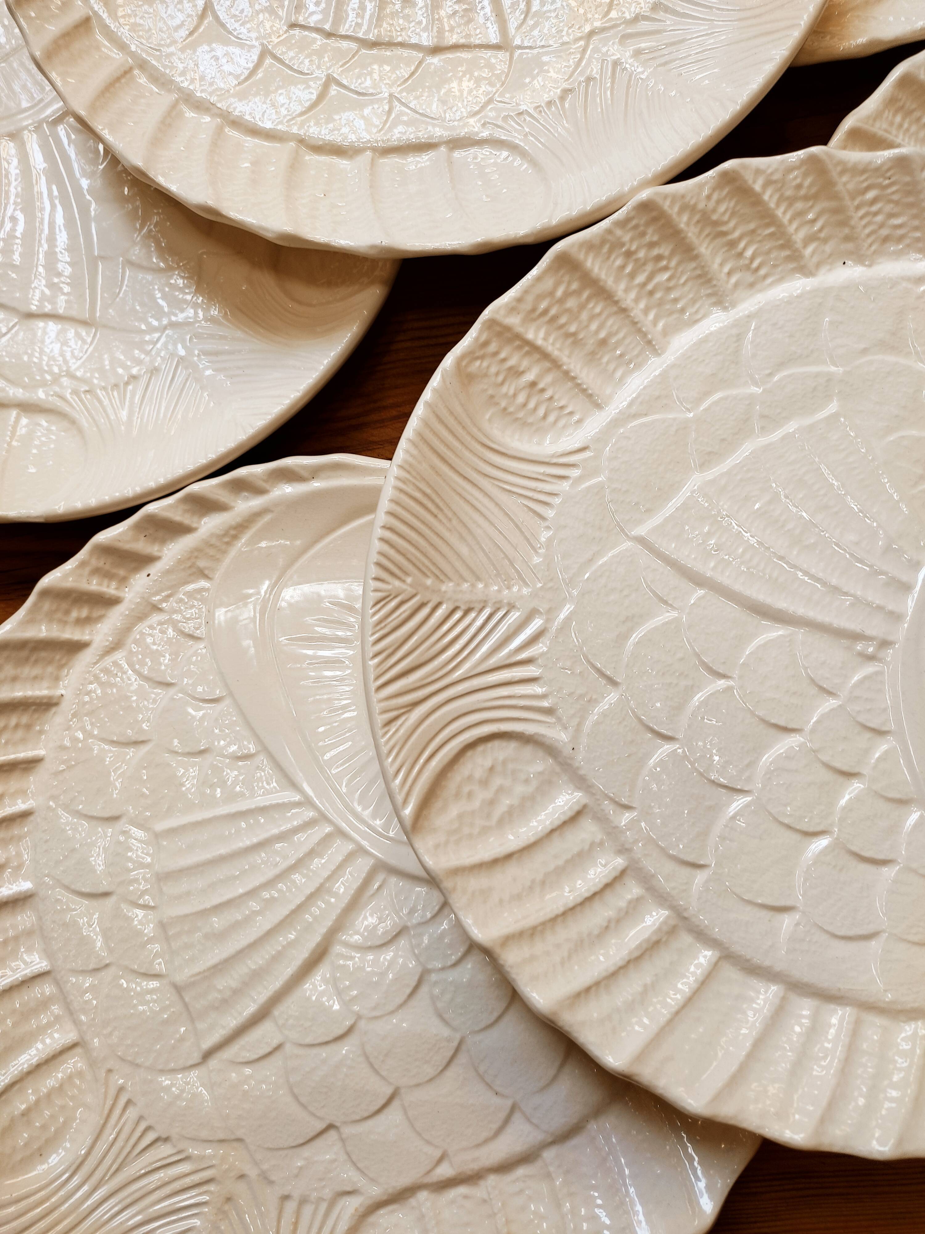 6 flat plates Sarreguemines