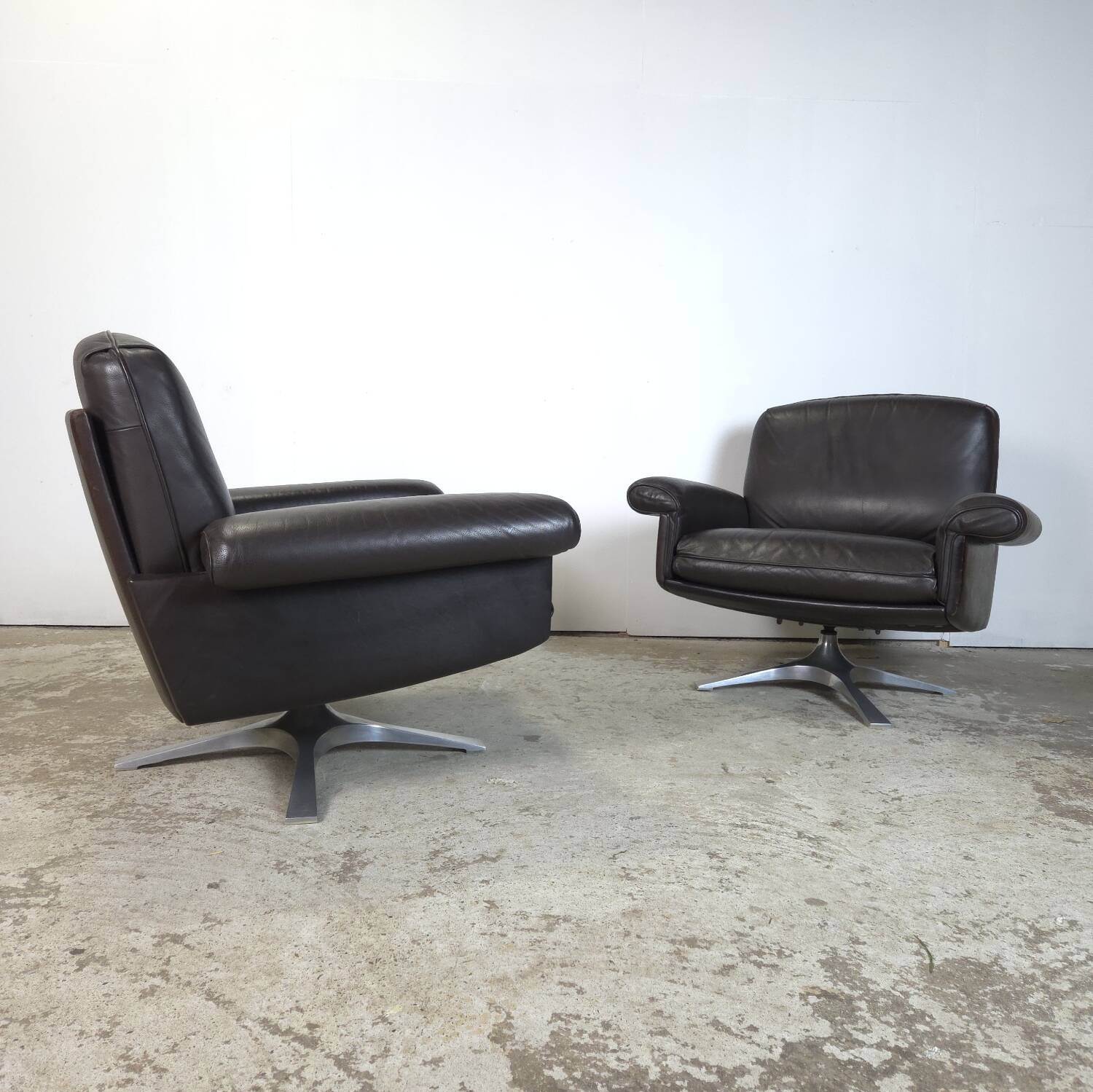 Vintage 1960s De Sede DS-31 leather lounge chair