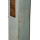Burmese teak glass cabinet with original blue-gray patina