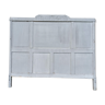 Art deco patinated gray headboard