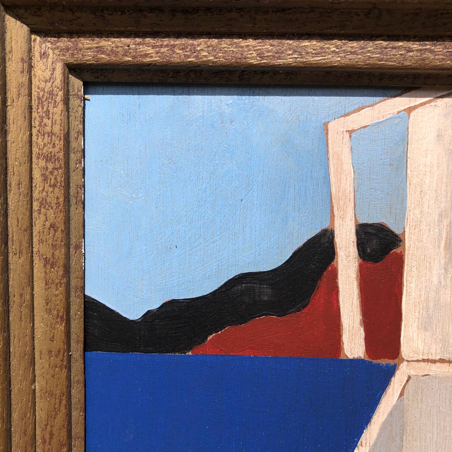 Abstract painting on panel