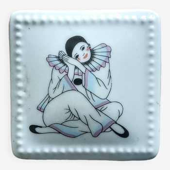 Boîte à bijoux en porcelaine Pierrot