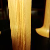 VINTAGE BIRCH AND LEATHER STOOL BY ALVAR AALTO FOR ARTEK