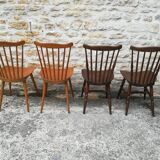 mismatched bistro chairs