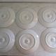 6 white porcelain oyster plates from the pillivuyt manufacture
