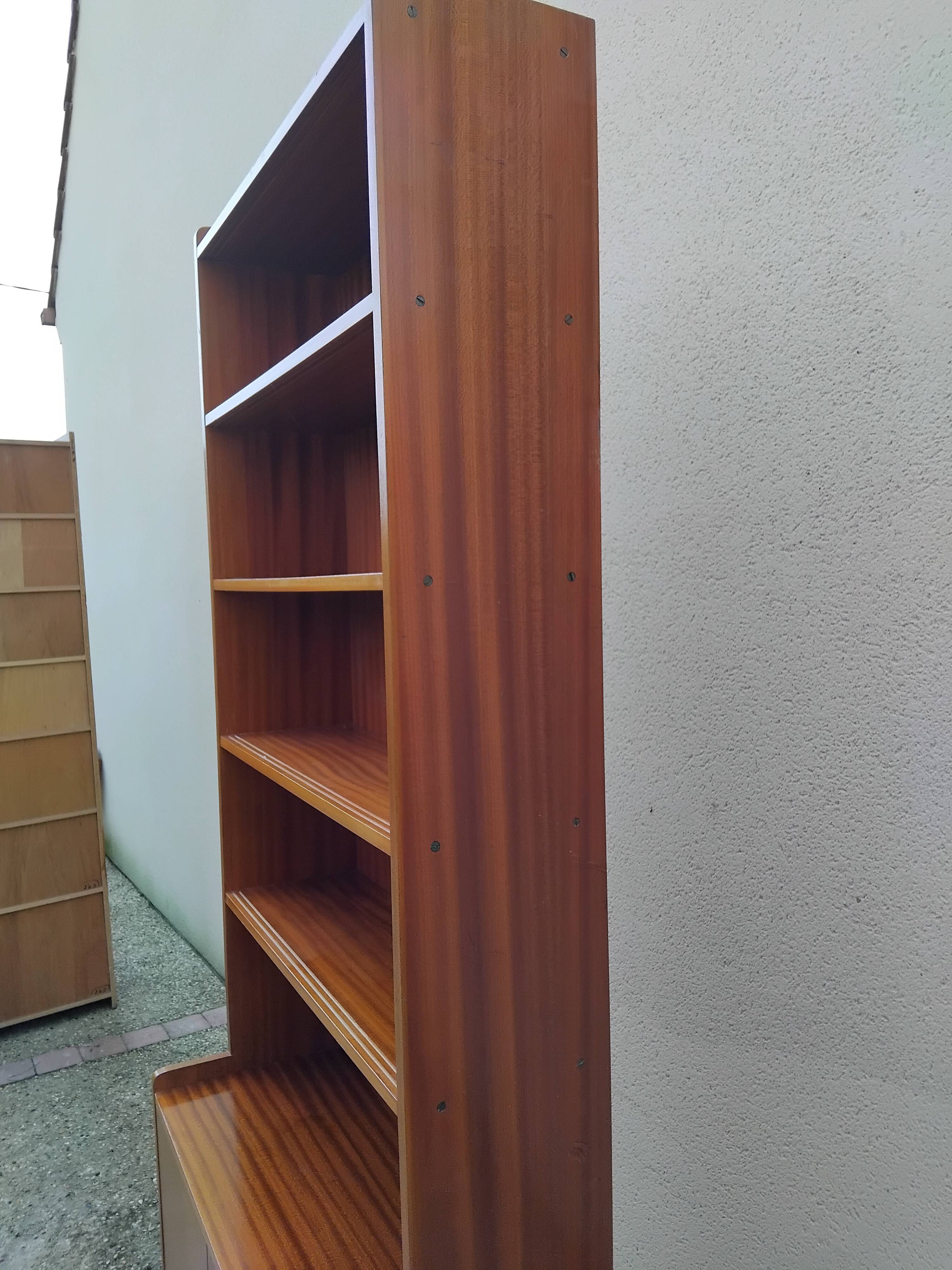 Vintage Scandinavian teak bookcase